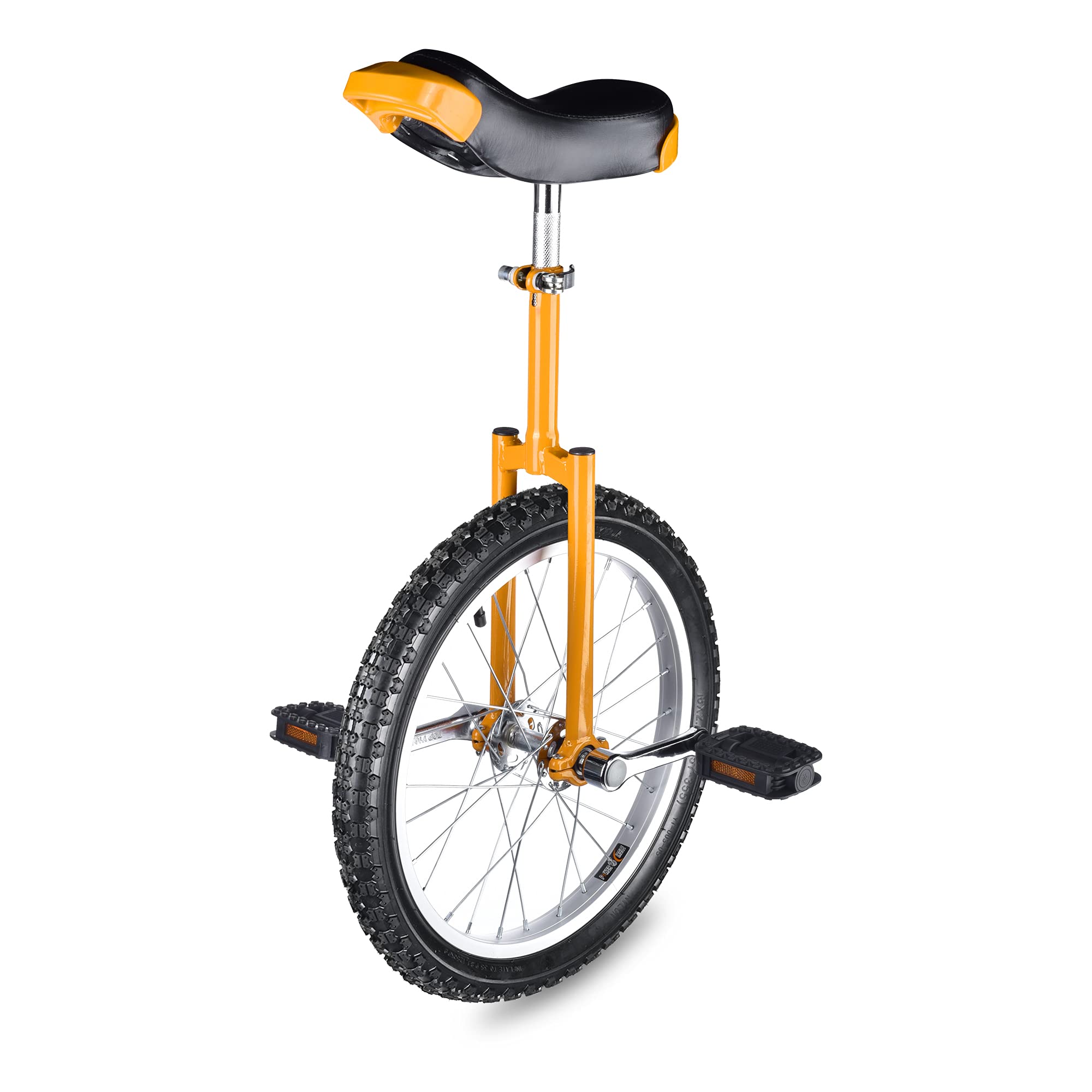 AW 16" Inch Wheel Unicycle Leakproof Butyl Tire Wheel Cycling Outdoor Sports Fitness Exercise Health Yellow