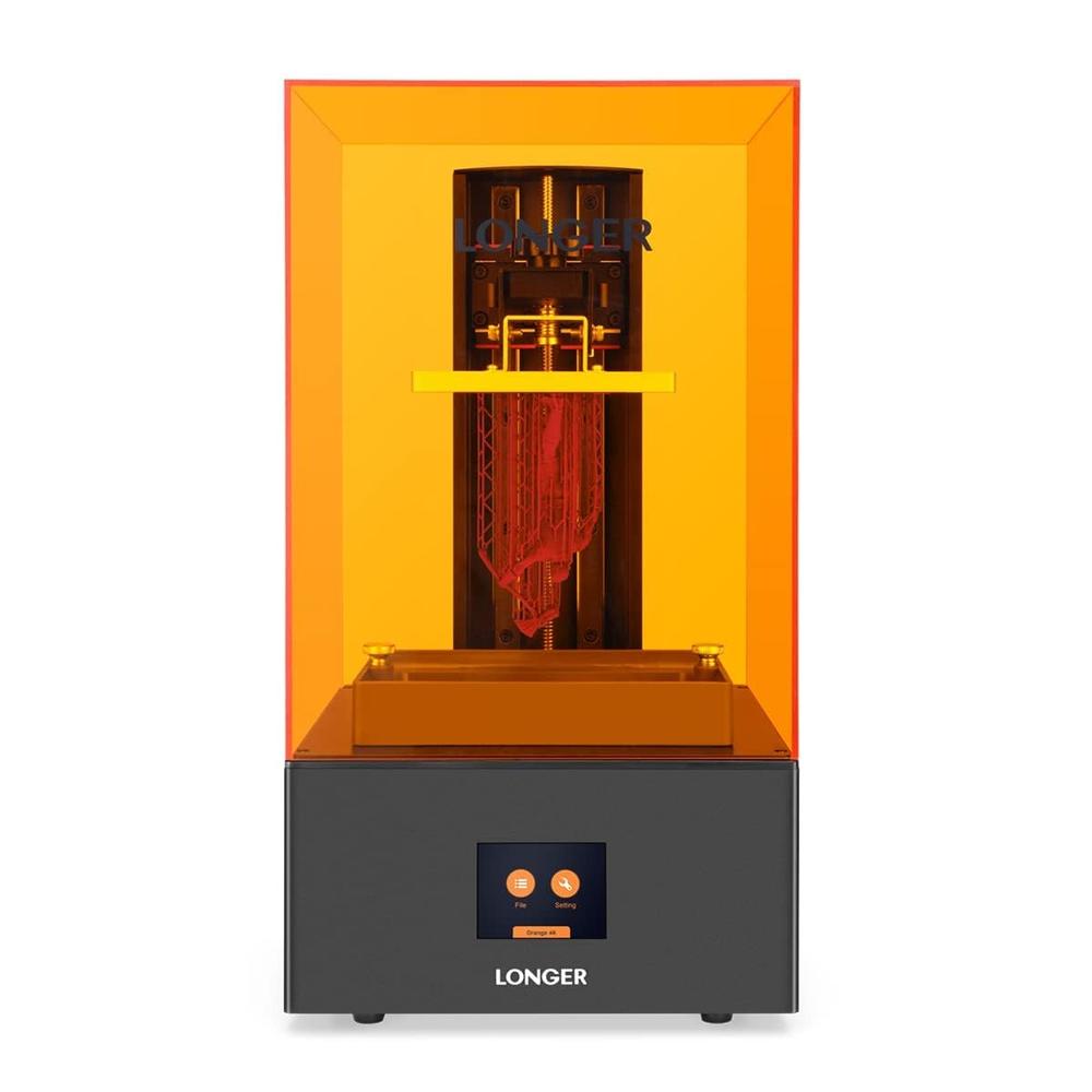LONGER 3D Printer Resin 3D Printer Orange 4K 3D Printer Photo Polymerization 3D Printer Monochrome 5.5 Inch 4K Display Parallel LED Lig