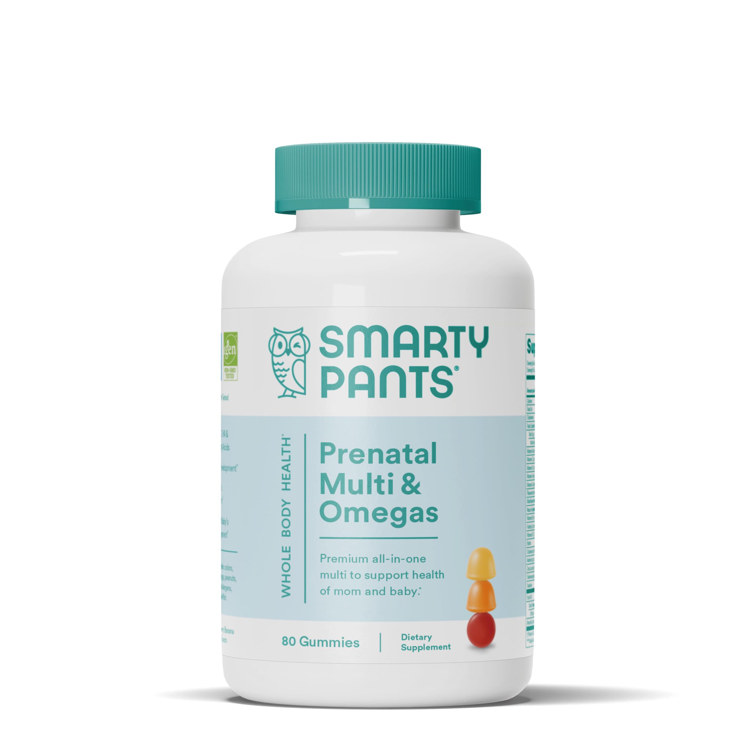 SmartyPants Prenatal Vitamins for Women with DHA and Methylfolate - Daily Gummy Multivitamin: Vitamin C, B12, D3, Zinc for Immun