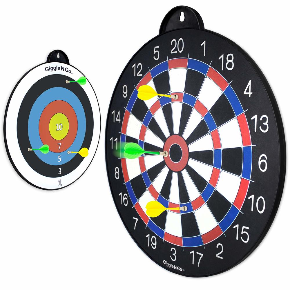 Giggle N Go Magnetic Dart Board Kids - Magnetic Dart Board for Boys or Girls Boys Gifts Age 6 and Above. Fun Dart Game for Kids 
