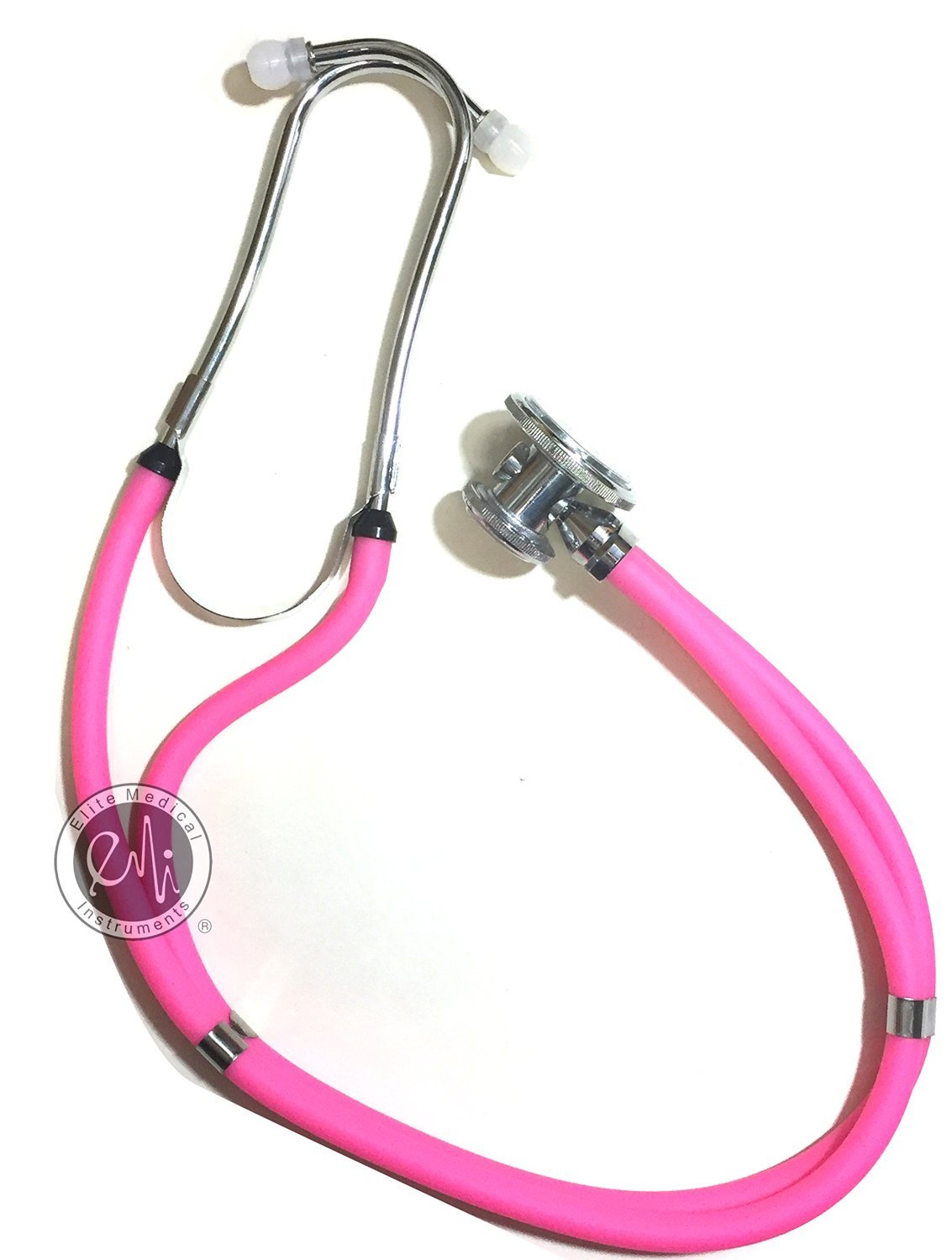 Elite Medical Instruments EMI EMI Professional Deluxe Sprague Rappaport Dual Head Stethoscope - Hot Pink #112