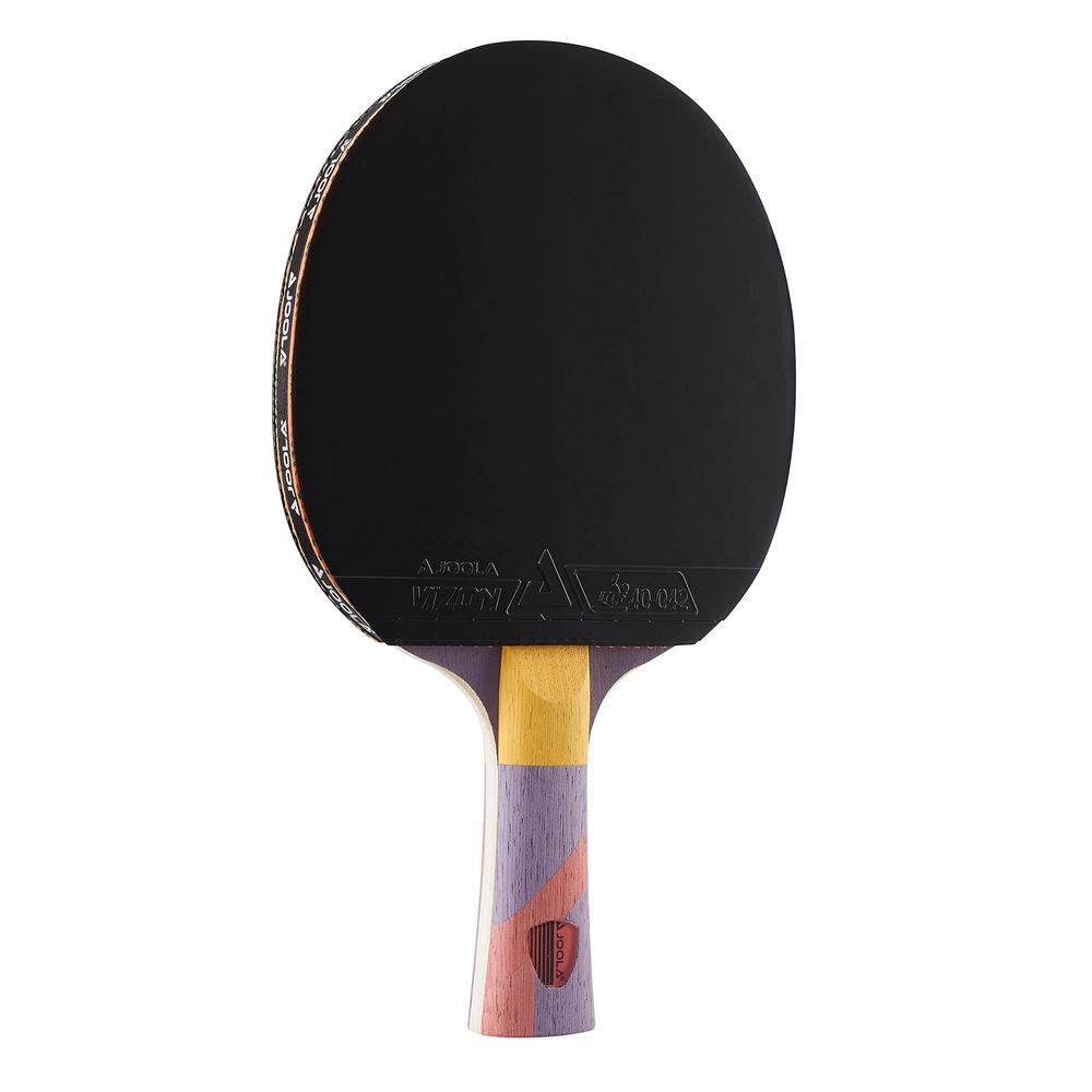 JOOLA Omega Strata - Table Tennis Racket with Flared Handle - Tournament Level Ping Pong Paddle with Vizon Table Tennis Rubber -