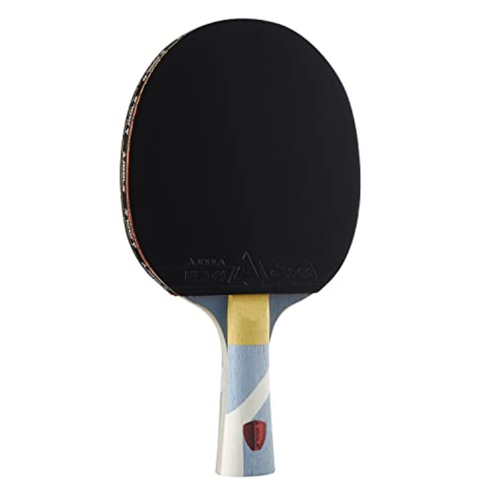 JOOLA Omega Strata - Table Tennis Racket with Flared Handle - Tournament Level Ping Pong Paddle with Riff 34 Table Tennis Rubber