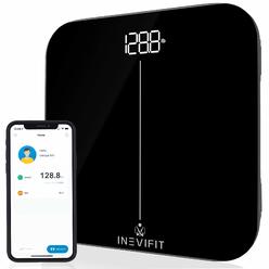 INEVIFIT Smart Premium Bathroom Scale, Highly Accurate Bluetooth Digital Bathroom Body Weight Scale, Precisely Measures Weight &
