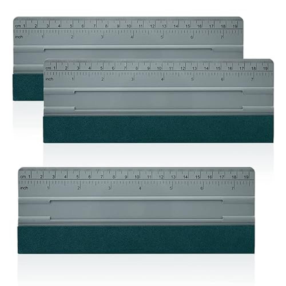 Sign Making Squeegee Gomake Vinyl Wrap Squeegee for Vinyl with Ruler and Micro-Fiber Felt ...