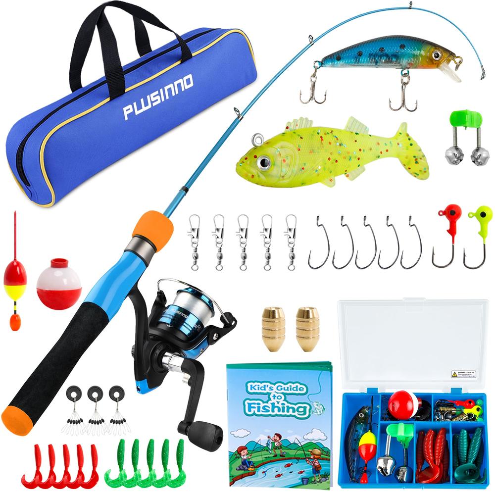 Kids Fishing Pole Set Kids Fishing Pole Combo Set - Complete Fishing Kit With Rod, Reel, Tackle Box & Net For Beginners Youth Fishing Pole Kids Fishing Pole Set Kids Fishing Pole Combo Set - Complete Fishing Kit With Rod, Reel, Tackle Box & Net For Beginners Youth Fishing Pole