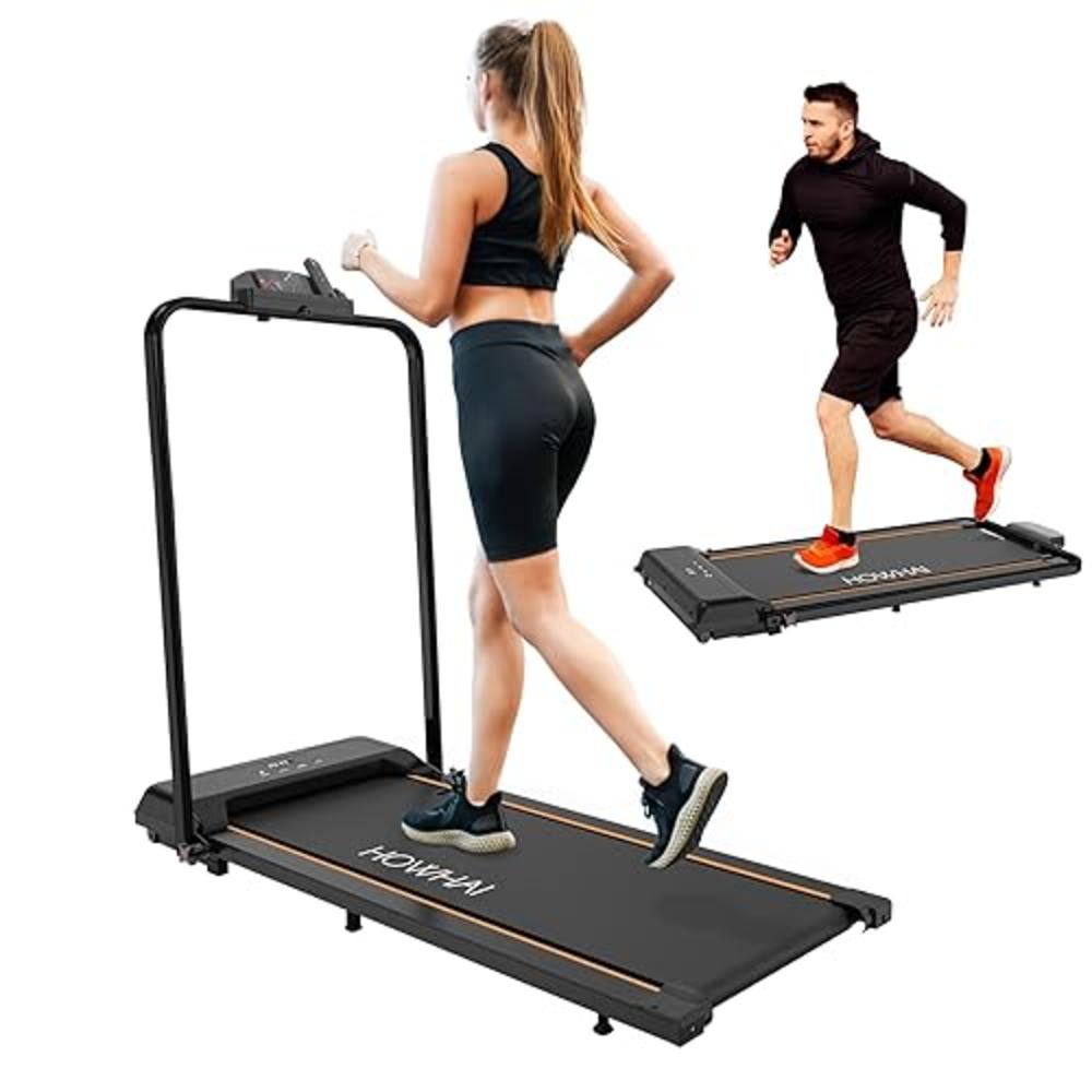 HOWHAI Walking Pad Treadmill, Under Desk Treadmill Foldable 2 in 1, 6.2 MPH Running Treadmill with Remote Control and LED Display, Runn
