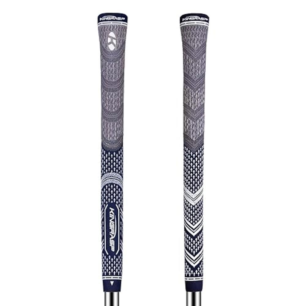 KINGRASP Multi Compound Golf Grips Set of 2 (Free 2 Tapes Included),Anti-Slip，Super Stability,Cord Rubber, Golf Club Grips,Stand