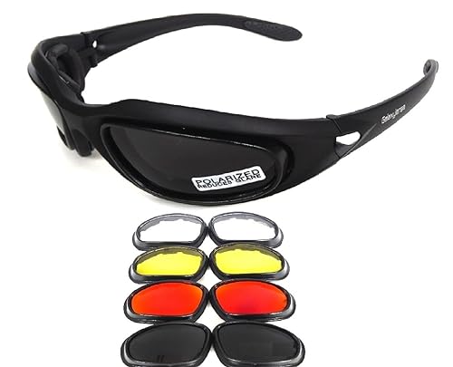 GALAXYLENSE AIR SOFT Sport Baseball Tactical Glasses For Men - Shooting Glasses - 4 Color Polycarbonate Replacement Lens (Specia