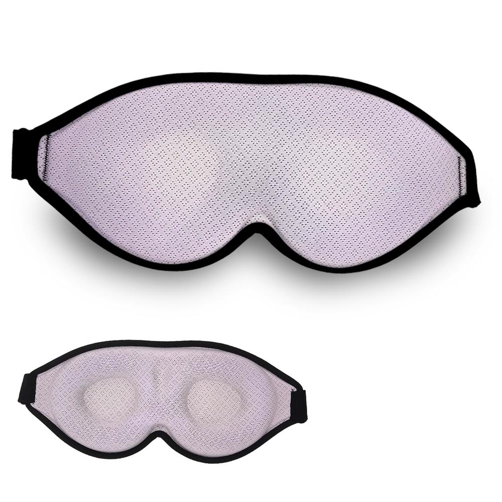 FOX-TECH 3D Sleep Mask, 100% Blackout 3D Contoured Sleep Eye Mask, Comfortable & Super Soft Sleeping Mask with Adjustable Straps for Wome