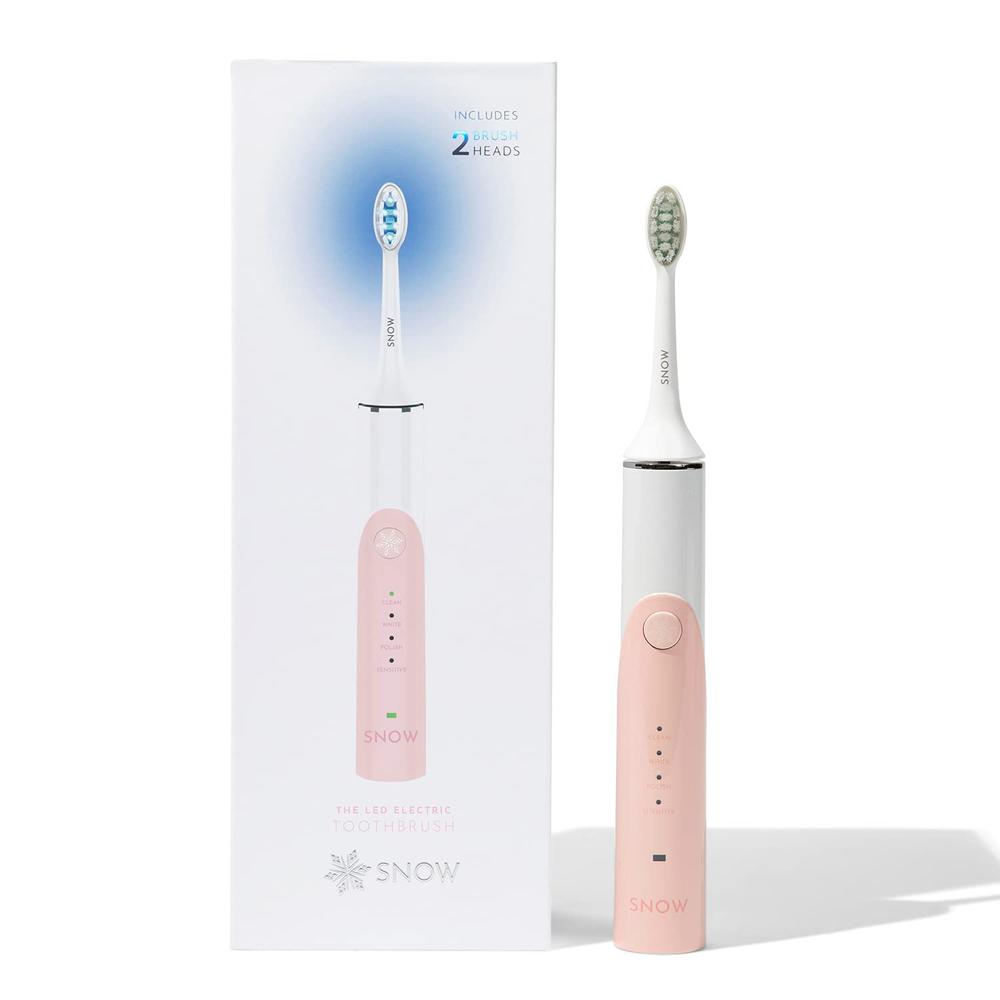 SNOW LED Electric Toothbrush - Rechargeable Electronic Brush for Adults - Sonic Technology w/LED Light Whitening & Cleaning Powe