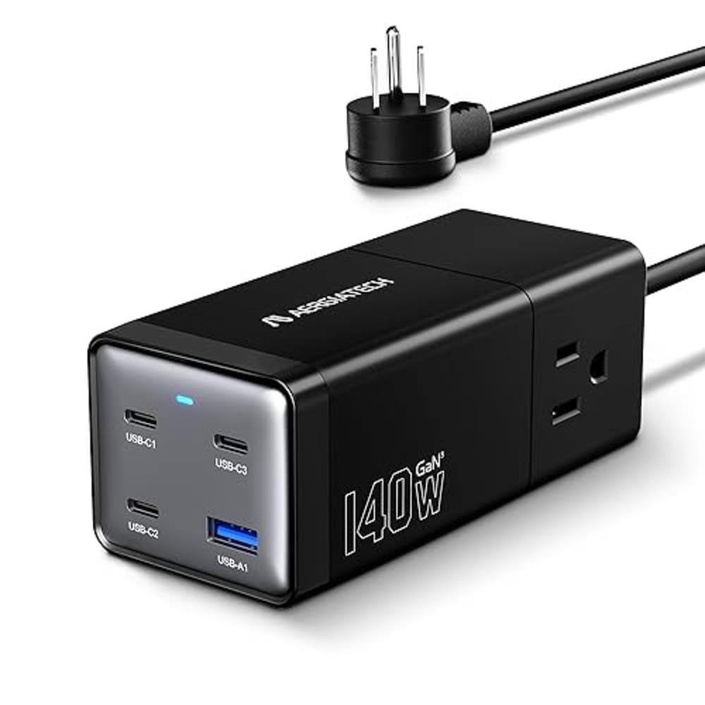 Aergiatech USB C Charging Station, Aergiatech 140W PD 3.1 GaN Charger ...