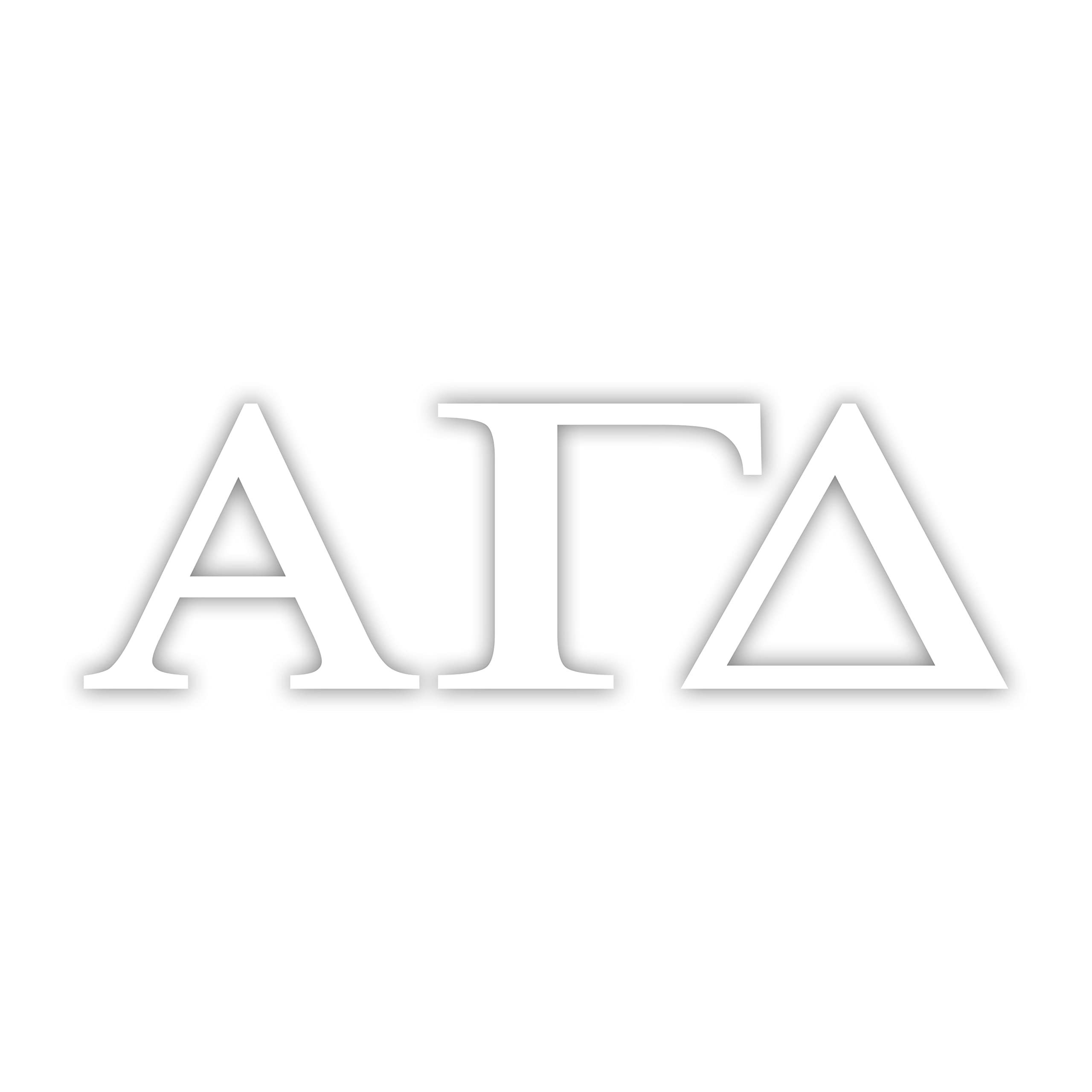 Prographx Alpha gamma Delta Stickers 25 Inches greek Sorority