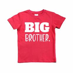 Unordinary Toddler Big Brother Shirt for Toddler Promoted to Best Big Brother Announcement Baby Boys (Red, 5 Years)