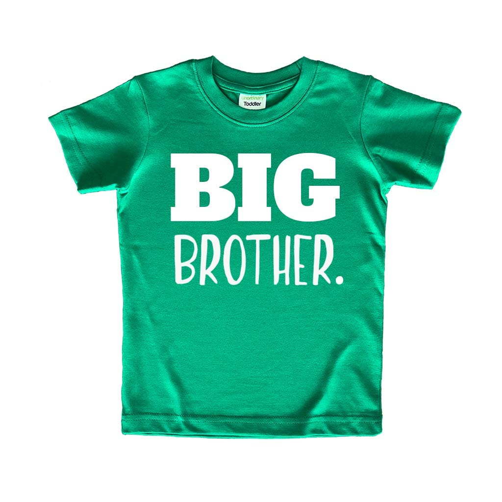 Unordinary Toddler Big Brother Shirt for Toddler Promoted to Best Big Brother Announcement Baby Boys (green, 5 Years)