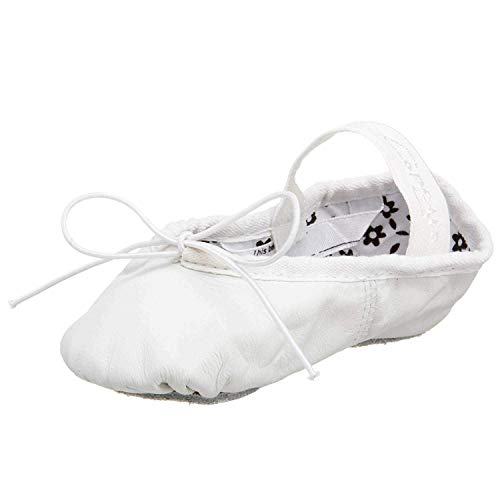 capezio girls Daisy 205 Ballet (ToddlerLittle Kid) dance shoes, White, 10 Wide Toddler US