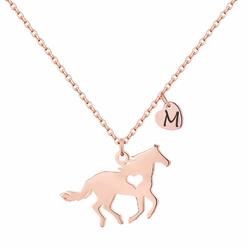 MONOOC Horse Gifts for Girls Necklaces, Horse Necklaces for Girls Horses for Girls Horse Gifts Horse Necklace Horse Gifts for Girls Jew