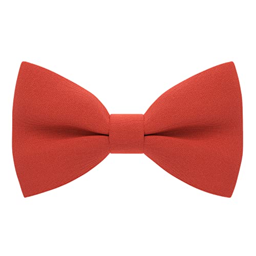 Bow Tie House Fire Red Mens Bow Tie for Men Bow Ties gabardine Material for Adults Big Bowtie, Men Bowties Formal Pre-Tied Fabric clip on Shap