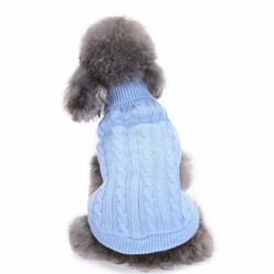 Bwealthest Small Dog Sweater, Warm Pet Sweater, cute Knitted classic Dog Sweaters for Small Dogs girls Boys, cat Sweater Dog Sweatshirt clo