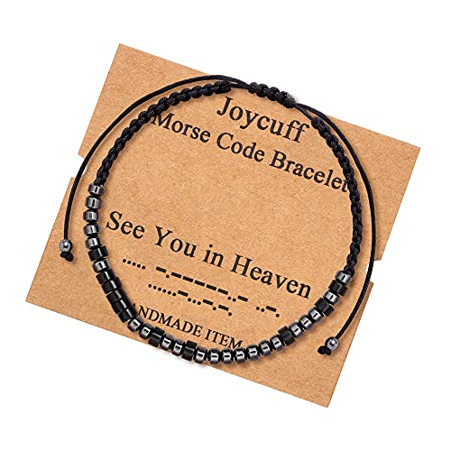 JoycuFF Memorial Bracelets for Women Men Sympathy Jewelry Remembrance Bracelet Trendy Silk Wrap Bracelet Memorial Gifts Loss of 