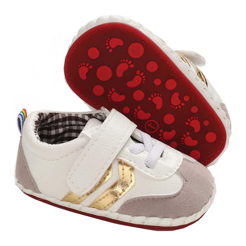 HsdsBebe Baby Boys girls Pu Leather Hard Bottom Walking Sneakers Toddler Rubber Sole First Walkers Infant cartoon Slippers crib 