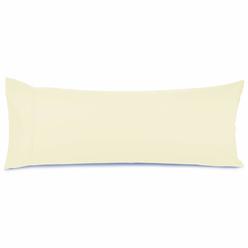 Nestl Body Pillow Cover - Soft Body Pillow Pillowcase - Lightweight Ivory Pillowcase - Microfiber Body Pillow Case Cover - 20x54