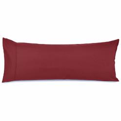 Nestl Body Pillow Cover - Soft Body Pillow Pillowcase - Lightweight Burgundy Pillowcase - Microfiber Body Pillow Case Cover - 20