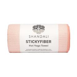 Shandali Hot Yoga Towel - Stickyfiber Yoga Towel - Mat-Sized, Microfiber, Super Absorbent, Anti-Slip, Injury Free, 24 x 72 - Bik