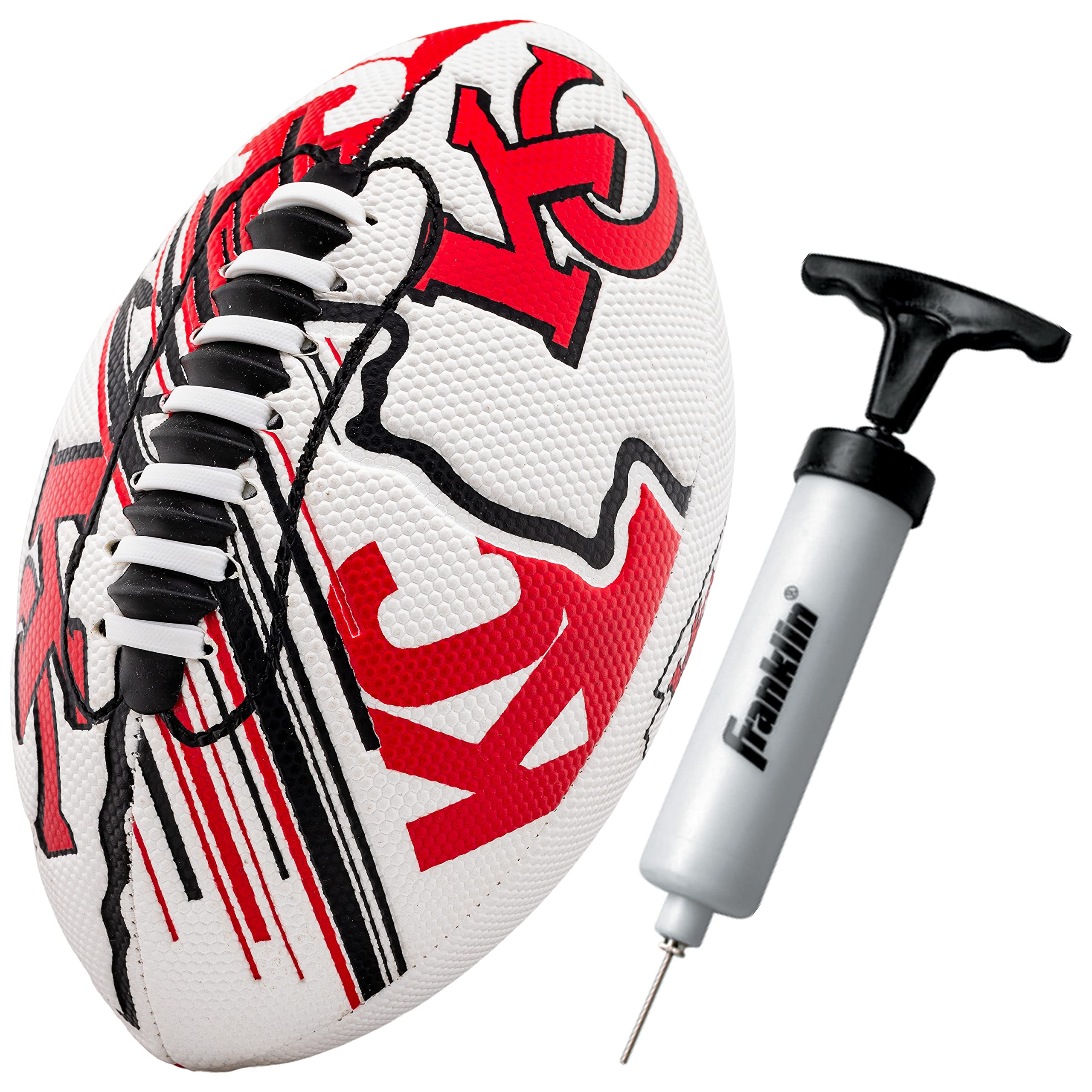 Franklin Sports NFL Kansas city chiefs Football - Youth Mini Football - 8.5 Football- SPAcELAcE Easy grip Texture- Perfect for K