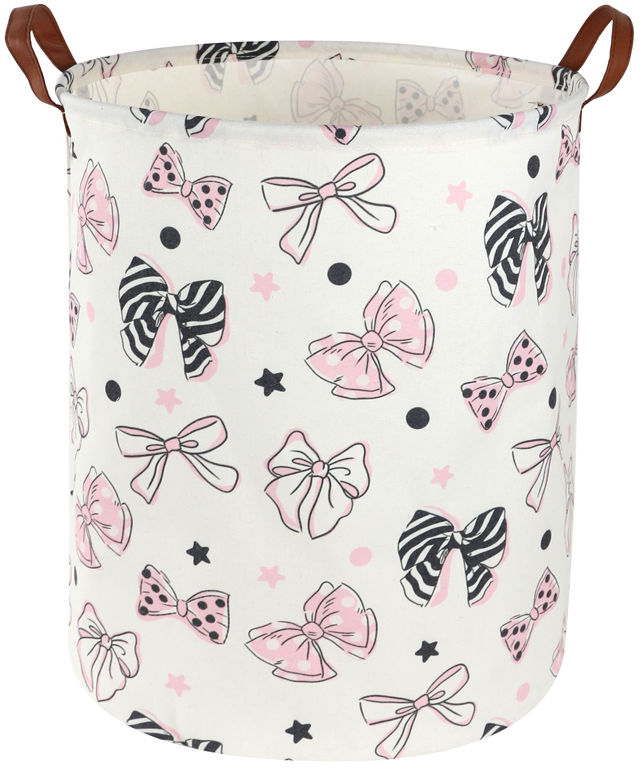Essme Pink Girls Hamper,Pink Laundry Hamper,Girls Laundry Hamper, Cute