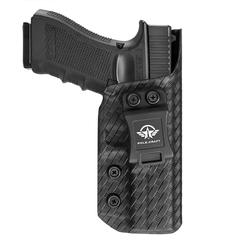 POLECRAFT glock 17 Holster, carbon Fiber Kydex Holster IWB for glock 17 (gen 1-5)  glock 22 glock 31 (gen 3-4) - Inside Waistband carry co