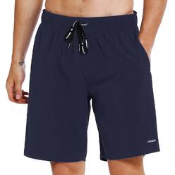 HOdo Mens Swim Trunks 9 Quick Dry Swim Shorts Bathing Suit Navy XL