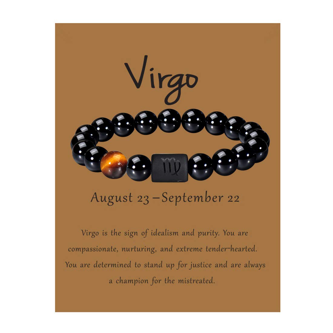 Vlinras VLINRAS Zodiac Virgo Bracelet for Men Women Virgo Gifts