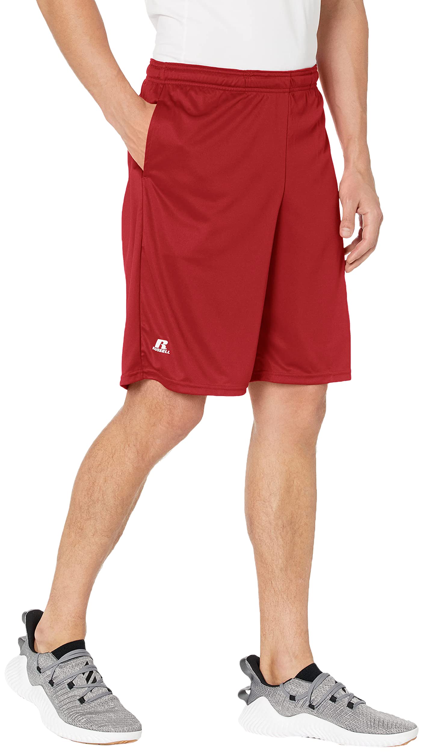 Russell Athletic Mens Standard Dri-Power Performance Short with Pockets, cardinal, 3XL
