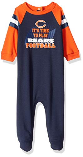 NFL chicago Bears Team Sleep And Play Footies, Blue, 6-9 Months