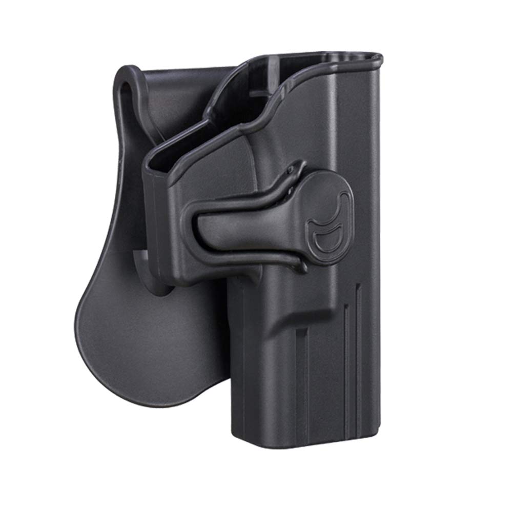 Bedone G19 Holster, OWB Paddle Holster Fits Glock 19 19X 23 44 45 Gen 1 2 3 4, Outside Waistband Holster, Open Carry Tactical Gu