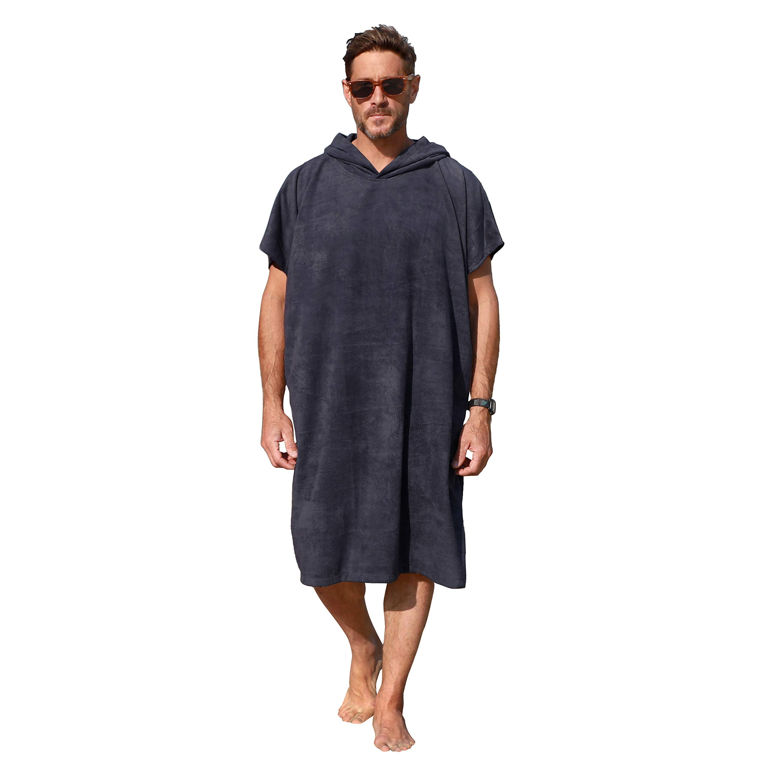 catalonia Surf Poncho changing Towel Robe for Adults Men Women, Hooded Wetsuit change Poncho for Surfing Swimming Bathing, Water