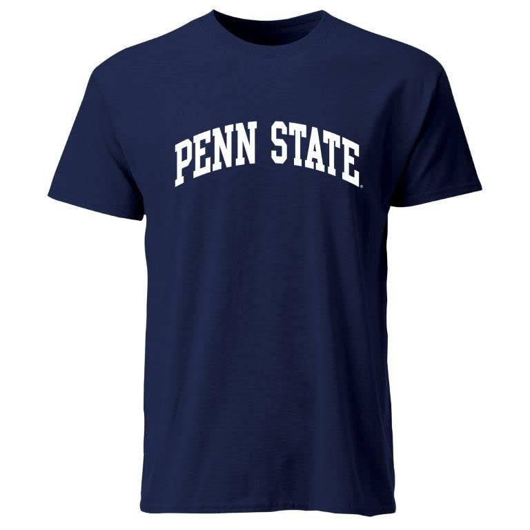 Barnesmith Pennsylvania State University PSU Nittany Lions Short Sleeve Adult Unisex T-Shirt, Classic, Navy, Medium