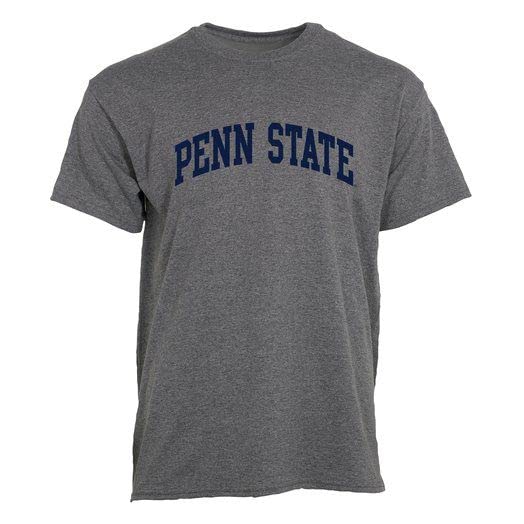 Barnesmith Pennsylvania State University PSU Nittany Lions Short Sleeve Adult Unisex T-Shirt, Classic, Charcoal Grey, Small
