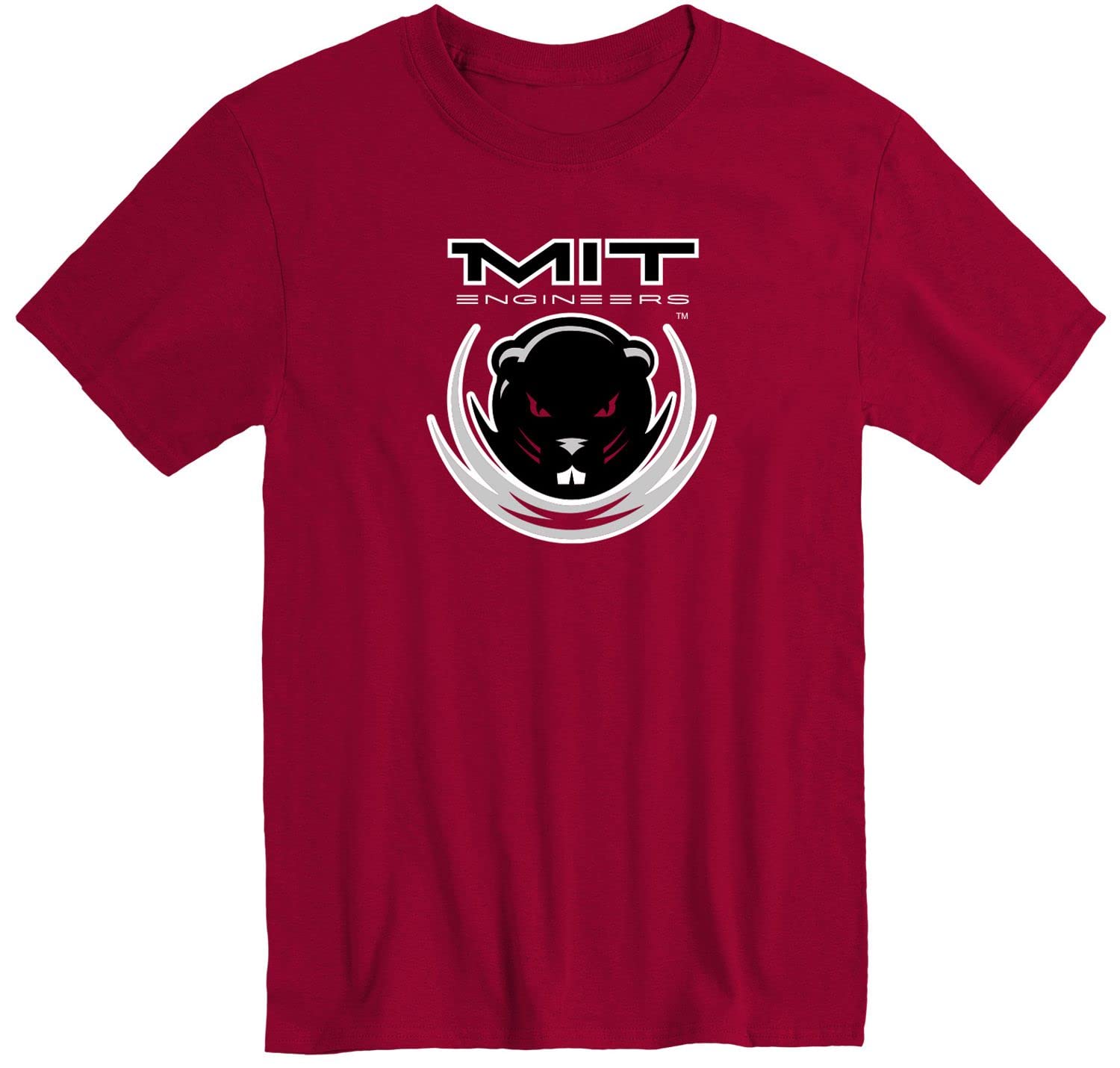 Barnesmith Massachusetts Institute of Technology MIT Engineers Short-Sleeve T-Shirt, Spirit, Maroon, Medium