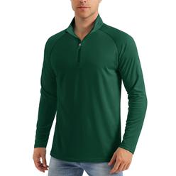 magcomsen Work Shirts for Men Long Sleeve Dry Shirt Lightweight Mens Sun Shirts Uv Protection Running Shirts for Men Long Sleeve SPF Athle