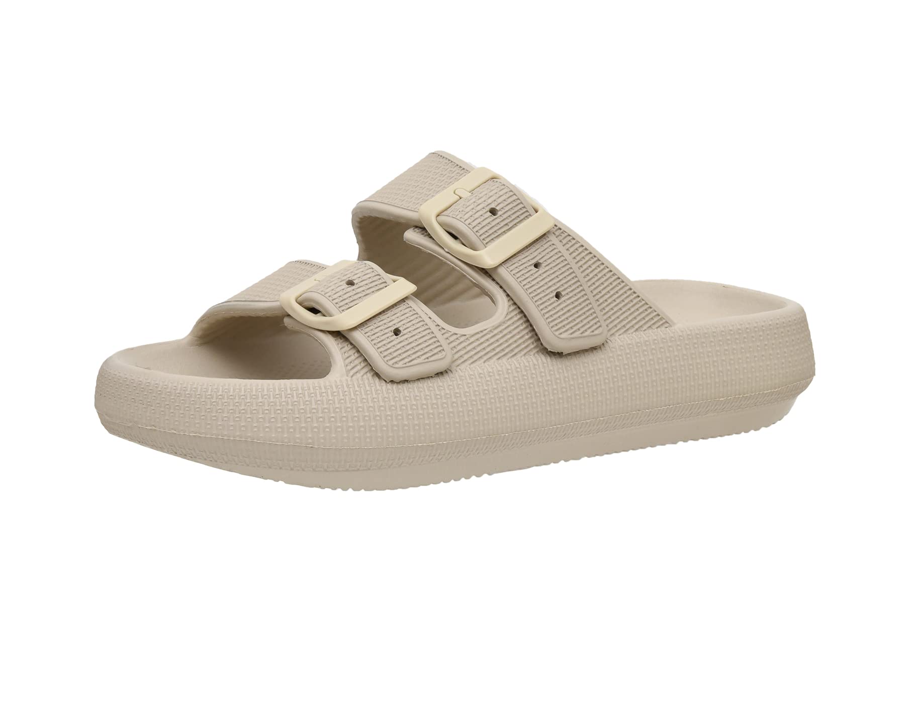 cUSHIONAIRE Womens Fame recovery cloud slide with comfort, Khaki 12