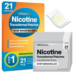 Aroamas Cot Nicotine Patches to Help Quit Smoking, Stop Smoking - Delivered Over 24 Hours Nicotine Transdermal System to Stop Smoking Aids T