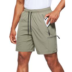 Gym Shorts Men G Gradual Men's Gym Shorts With Zipper Pocket