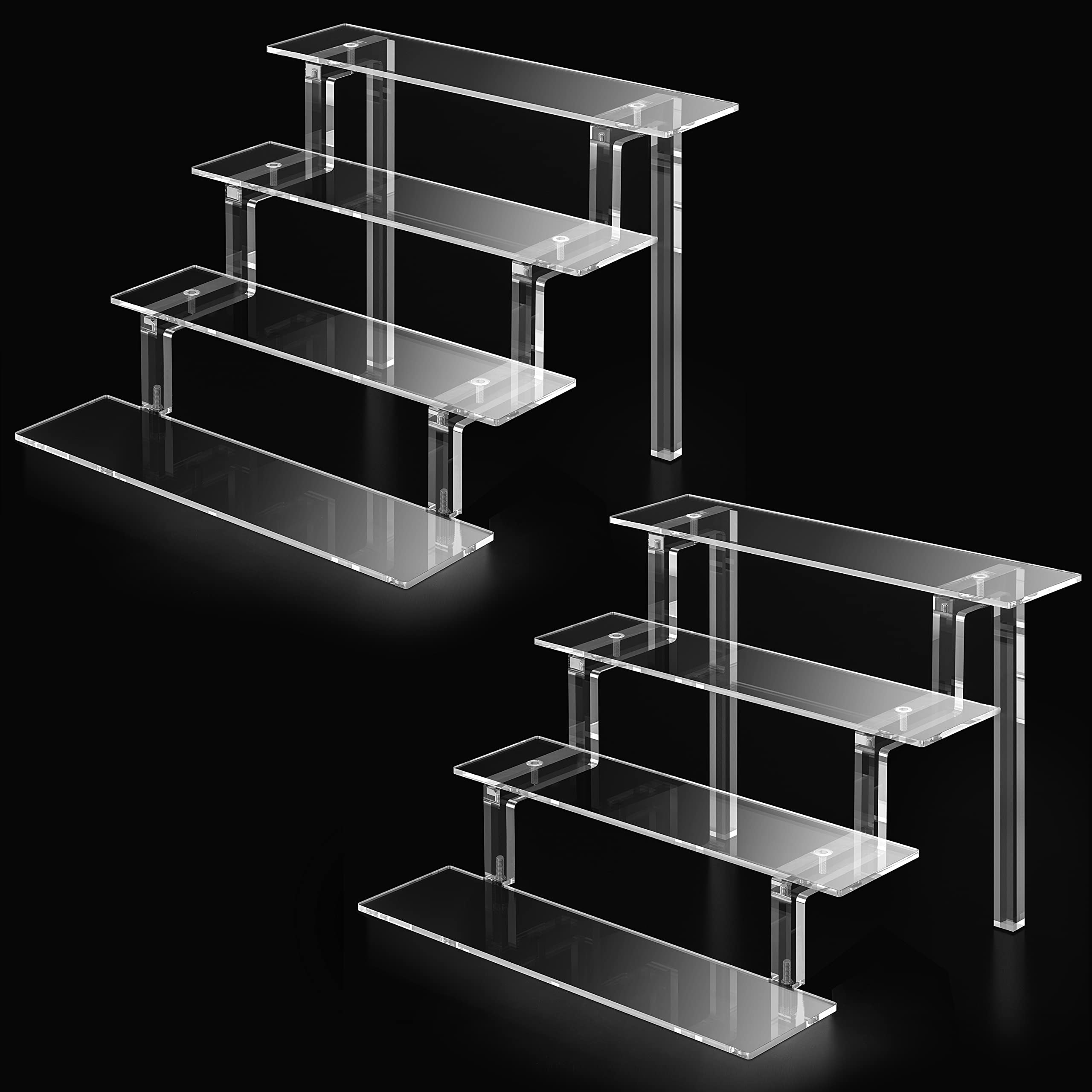 Kcrystenia Acrylic Display Stands Risers, 9A Perfume Organizer clear ...