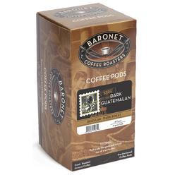 Baronet coffee guatemala Dark coffee Pods - Regular - Dark Roast - 3 Boxes of 18 Single Serve coffee Pods - 54 count, 10 grams -