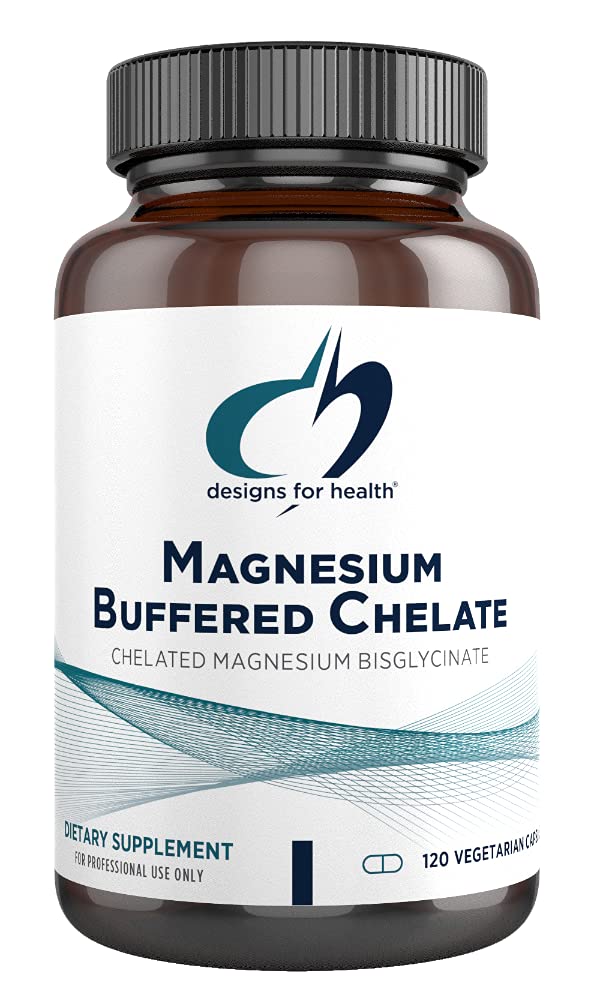 Designs for Health Magnesium Buffered chelate - 150mg High Absorption Magnesium Supplement to Support Sleep, Bone Health, Muscle