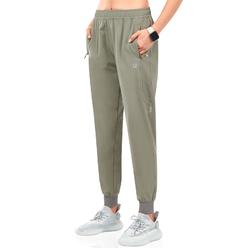 NORTHYARD Women's Running Athletic Pants Track Lightweight Joggers Workout Jogging Casual Sweatpants with Zipper Pockets Silver 