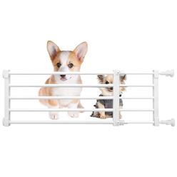 Stoneglow Short Dog gate Expandable Dog gate 22-3937 to Step Over,Pressure Mount Small Pet gate,Low Pet gate-Adjustable,Puppy gate Indoor 