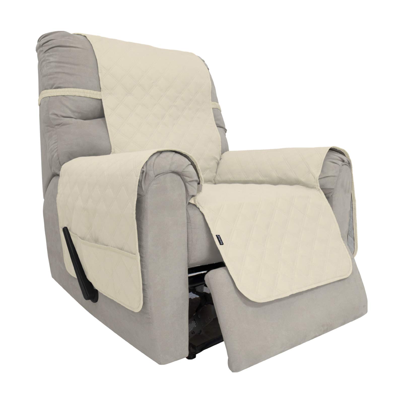 Easy-Going Sofa Slipcover Waterproof Recliner Chair Cover Non-Slip Fabric Couch Cover for Living Room Washable Furniture Protect